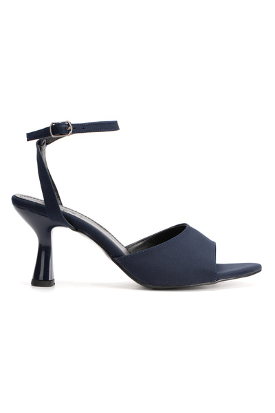 MFT AYAKKABI Women's Single Strap 7 cm Heeled Classic Heeled Shoes