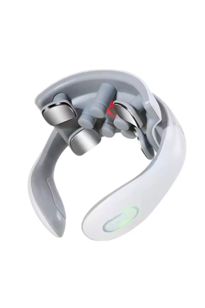 2AMNOVA Aparat masaj cervical TENS EMS, incalzire, 6 moduri, 15 trepte, wirel...