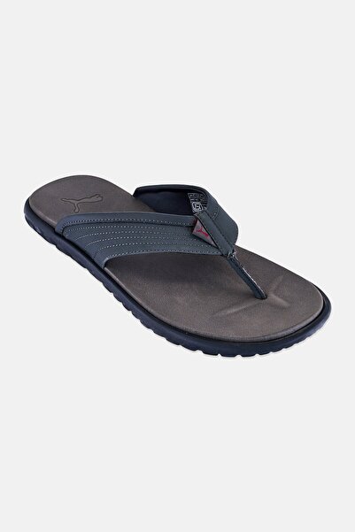 Puma Men Brand Logo Slip On Slippers, Grey