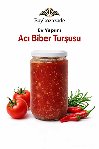 baykozazade Geleneksel Domates Soslu Acı Biber Turşusu