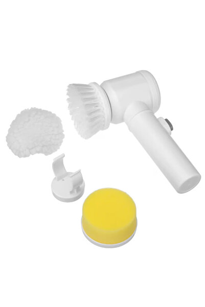 2AMNOVA Perie curatare electrica 5 in 1, rotativa, fara fir, 3 capete, USB, 1...