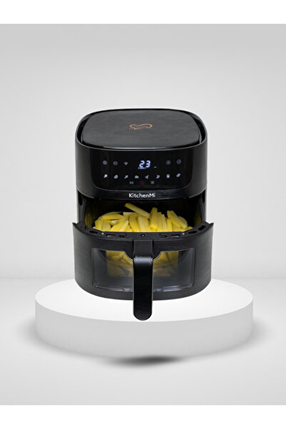 CaseTechnoo Air Fryer Kızartma Makinası Cam Kapaklı-Wifi Bağlantılı 6L Fritöz...