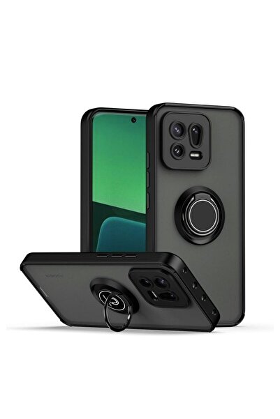 HANPORIUM Mi 13 Compatible Case with Ring Stand Extra Impact Protection Hard ...