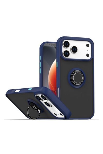 HANPORIUM iPhone 17 Pro Max Compatible Case with Ring Stand Extra Protection ...