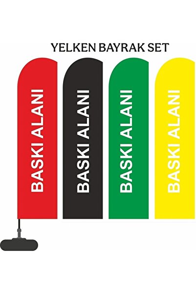 CMB SHOP CMB BAYRAK KİŞİYE ÖZEL Yelken Plaj Bayrağı Canlı Kaliteli 110GRRaşel...