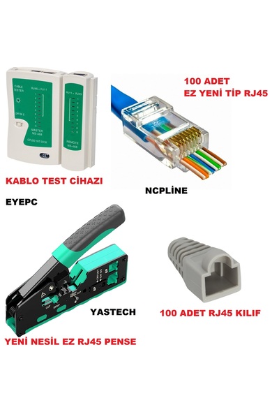 NcpLine Ez New Generation 100 Rj45 100 Sheaths Ez 1. Quality Rj45 Pliers and ...