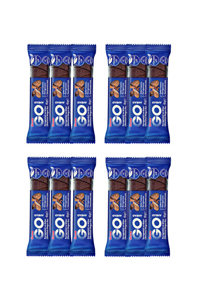 Ülker Go Ahead Hoşgeldin Paketi Kuruyemişli Bitter Çikolatalı Meyve Bar X 12 ...