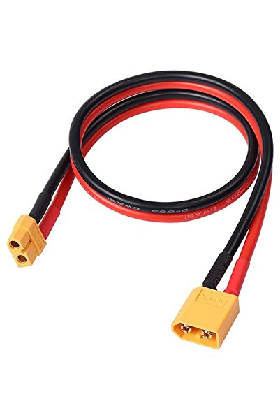 OEM XT60 male female plug pre-wired set with 12AWG silicone cable 50cm max 30...