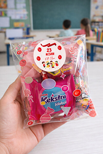 Palifix 20li Set 23 Nisan Hediye Poşeti Seti (20li OPP Poşet+23 Nisan Etiketi)