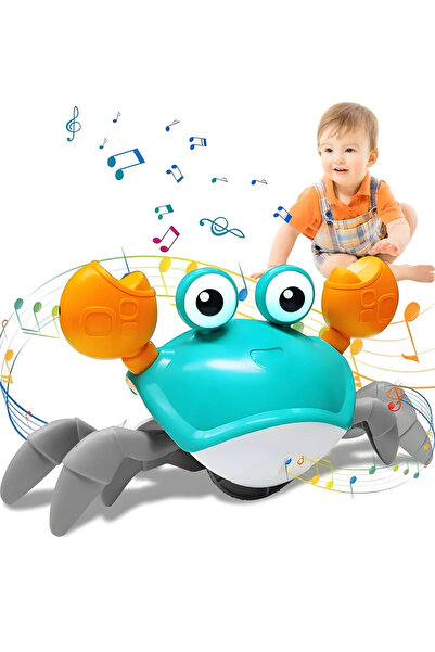 Toysberg Dans Eden Işıklı Müzikli Sensörlü Şarjlı Sevimli Yengeç Oyuncak