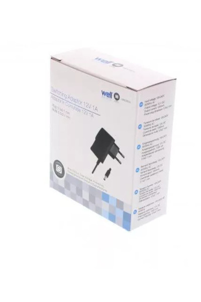 Well Alimentator AC/DC 12V 1A conector DC 5.5x2.1x10mm