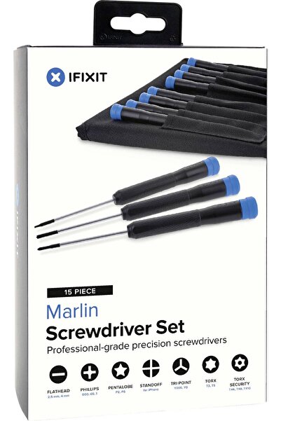 OEM Set de șurubelnițe iFixit Marlin, 15 piese IF145-462-1