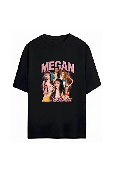 SVART WEAR Megan Katseye unisex majica prevelikog kroja od 100% pamuka