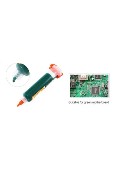 OEM Green UV photosensitive PCB solder mask / protective paint 10ml BST-UVH90...