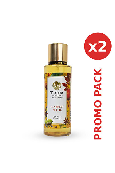 TEONA - 2 x Spray de Corp Marron Sucre Unisex 250 ml
