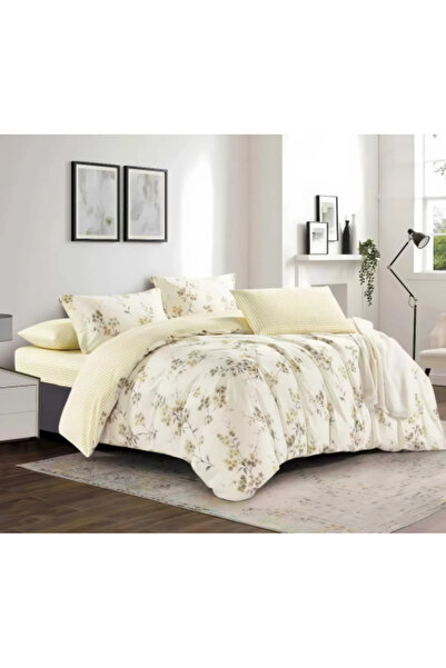 Aster Double Sided Printed Comforter Set 6 Pieces - 03