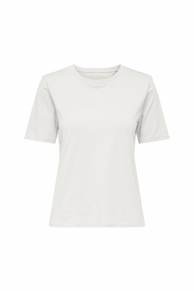 ONLY Γυναικείο Λευκό Onlhappy S/s O-neck Tee Jrs T-shirt 15371896-Clouddanc
