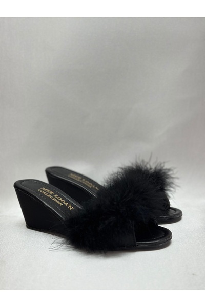MOD10 Feather bridal drawing slippers