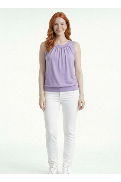 Neden Tekstil Women's Sleeveless Slim Fit Knitwear Blouse