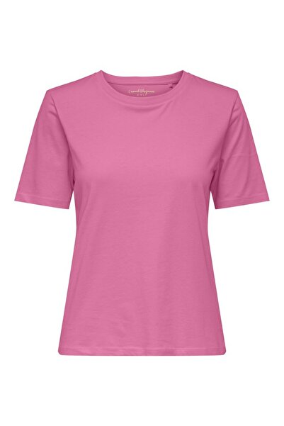 ONLY Tricou de damă roz Onlhappy cu mânecă scurtă și guler rotund Jrs 1537189...