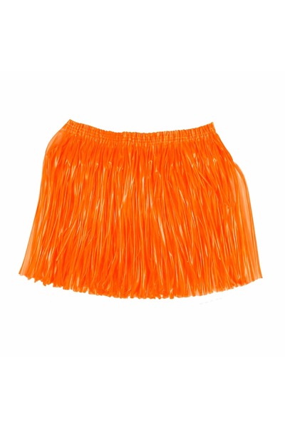 ForWhat Fusta hawaiană portocalie neon de 40 cm pentru birou, acasă, birou, e...