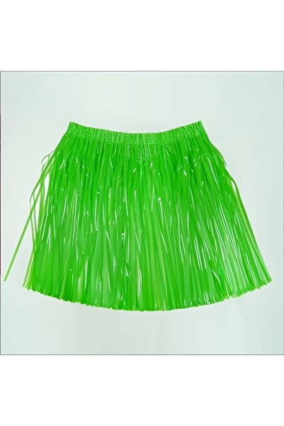 ForWhat Fusta hawaiană verde neon de 40 cm pentru birou, acasă, birou, evenim...