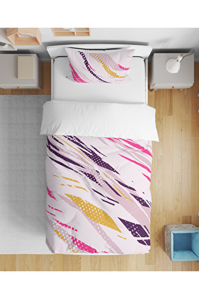 Home Colorful Modern Patterned 3D Digital Printed Single Youth Girl's Bedding...