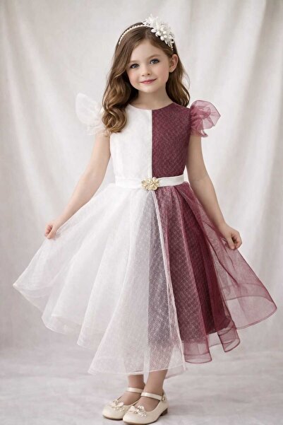 Marllow Beautiful Dress in a Lovely Color for a Girl.