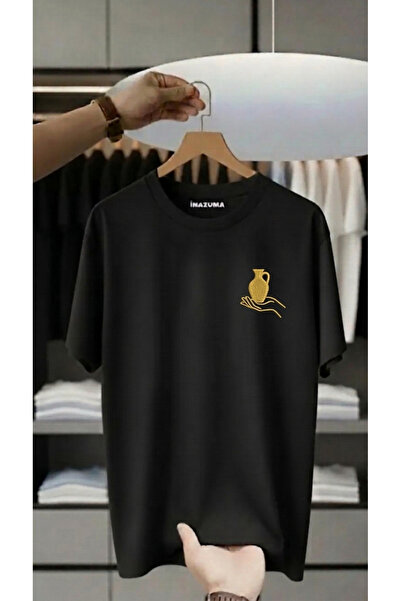 İnazuma Outdoors Unisex Oversize Βαμβακερό T-shirt με στάμπα, κοντό μανίκι κα...