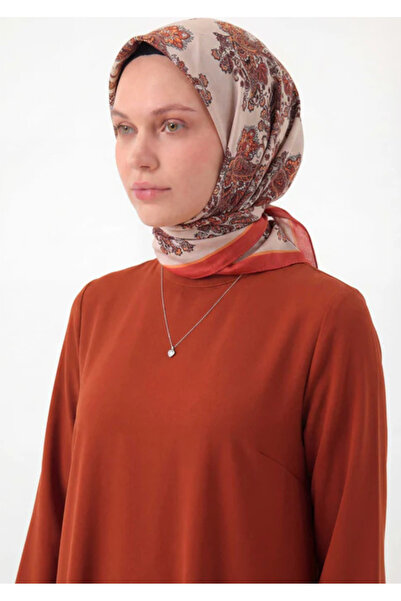 Silk Home Φουλάρι Βισκόζης Βελόρα Τεσσάρων Εποχών με Μπαρόκ Φλοράλ Σχέδιο 90Χ90