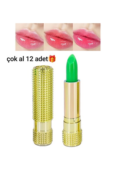 Rose 12 adet🎁 Sihirli Pembe Ruj 💖 24 Saat Kalıcı & Öpücüğe Dayanıklı Mucize...