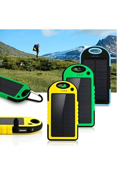 E-ANAMAG Portable Solar Power Bank, IPX 6, 2 USB, LED Lantern