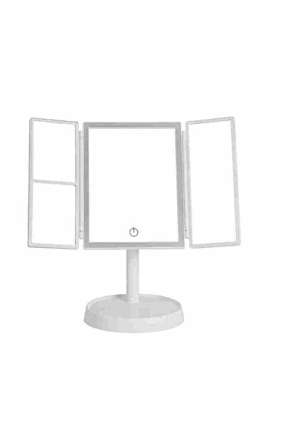 Yallabena Rechargeable LED Makeup Mirror with 3 Color Lights, Magnifying & To...