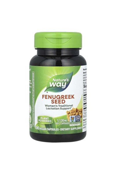 Nature's Way Fenugreek Seed Capsules, 1130 mg, 100 Vegetarian Capsules