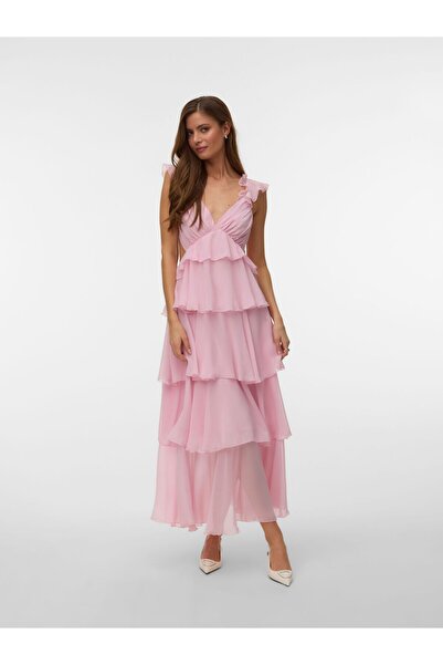 Vero Moda Kleid VMSAFINA Langes Kleid