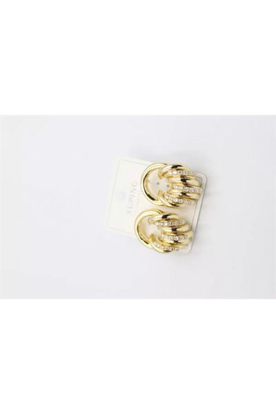 OEM Jewelled Hoop Earrings - Gold