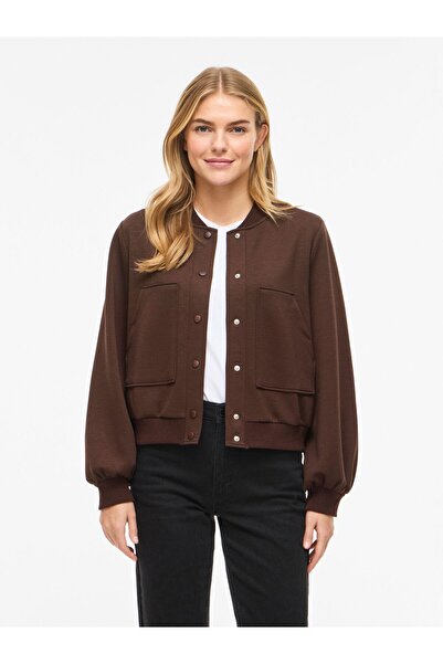 VILA Bomberjacke Geknöpfte