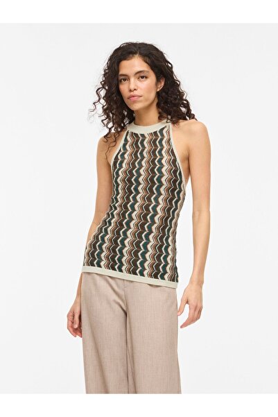 VILA Strickoberteil VIEMBER Neckholder