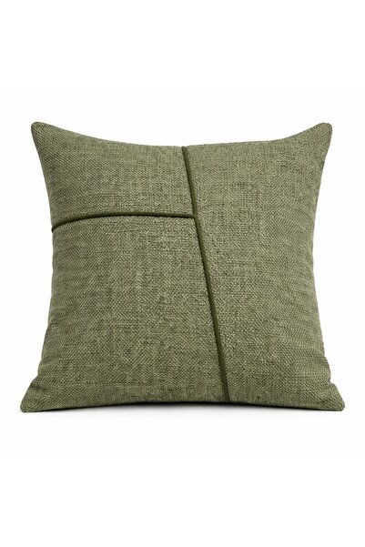 OEM Decorative Leg Cover, Modern Geometric Design, Military Green - 45x45 cm