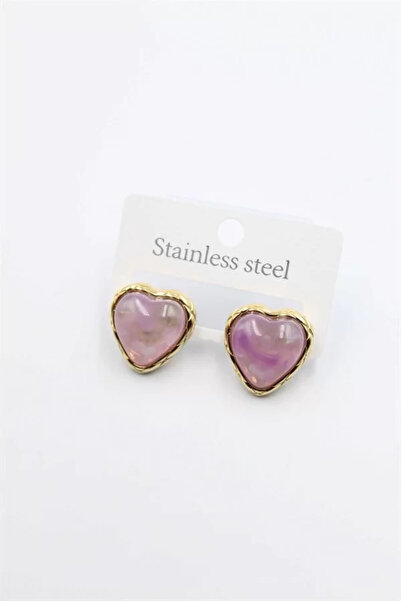 OEM Heart Earrings - Purple