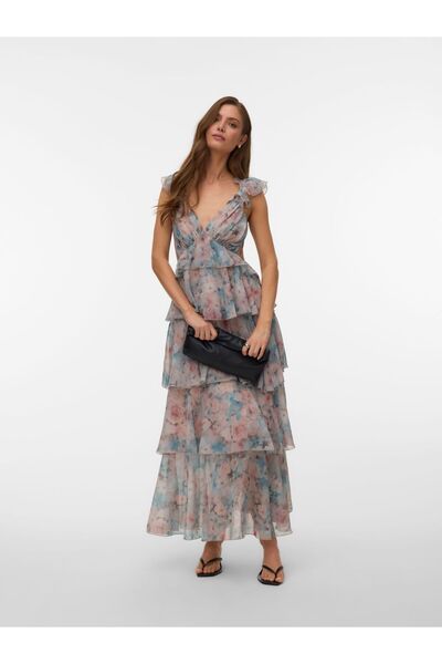 Vero Moda Kleid VMSAFINA Langes Kleid