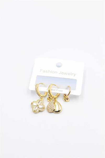 OEM 3-Piece Clover Earrings - Gold