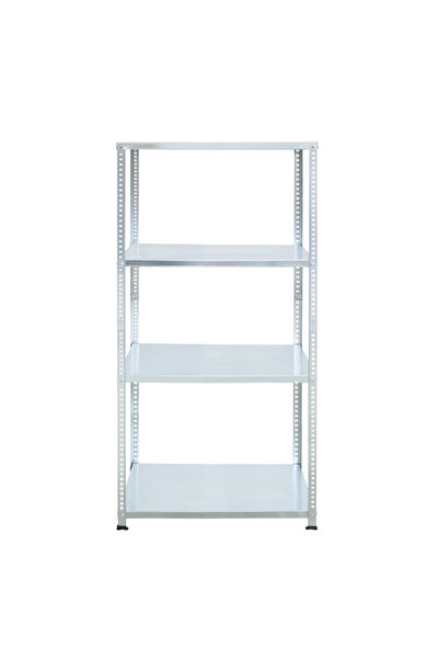 OEM Classic galvanized metal shelf, 4 shelves, 148x75x30 cm, 40 kg/shelf