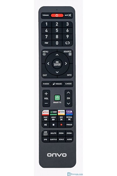 ONVO NORDMENDE-SENNA, SMART TV (led-Qled) ANDROİD KISA YOL TUŞLU Tv Kumandası