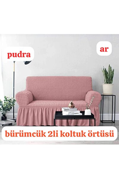 ARTUÇ Bürümcük Sofa Cover (One Piece) for 2 People, Elasticized Standard