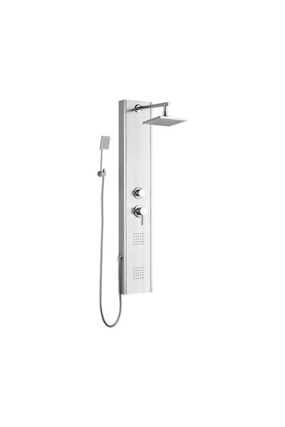 SCHÜTTE Coloană de duș cu baterie monocomandă din oțel inoxidabil periat
