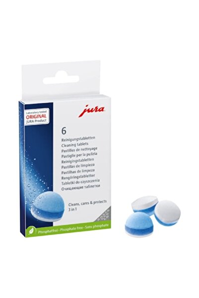 Jura Set de 6 tablete de curățare 3 în 1 pentru aparat de espresso