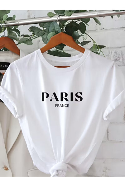 LİNA06 Women'S Casual Short-Sleeve Crew Neck T-Shirt Featuring a Printed Lett...