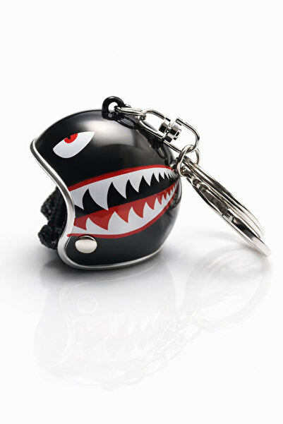 Waves And Pebbles Monster Helmet Keychain