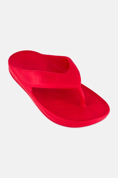 Puma Men Brand Logo Slip On Slippers, Red